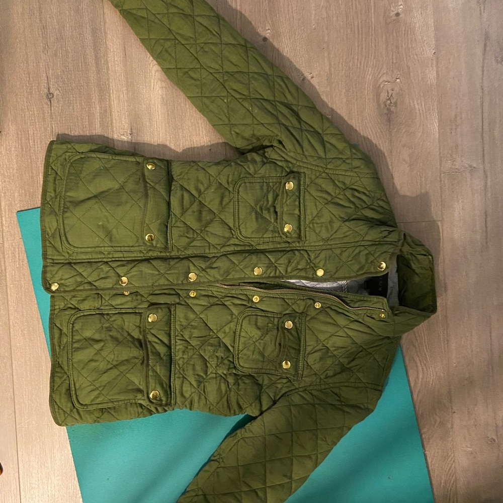JCrew quilted coat size small